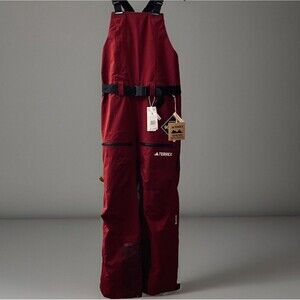 Adidas Women's Small Terrex Techrock 3L Gore-Tex Snow Bib Red Skiing IB1207 $550
